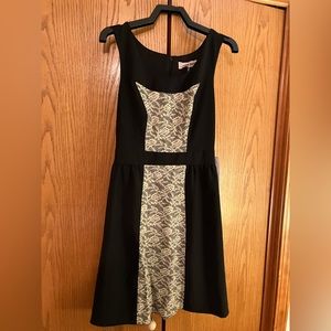 Black and lace dress